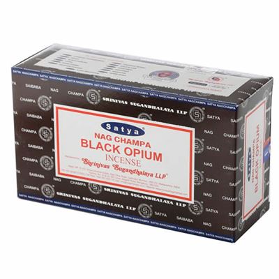 Black Opium Satya Incense Sticks 15g Box of Twelve Special Offer